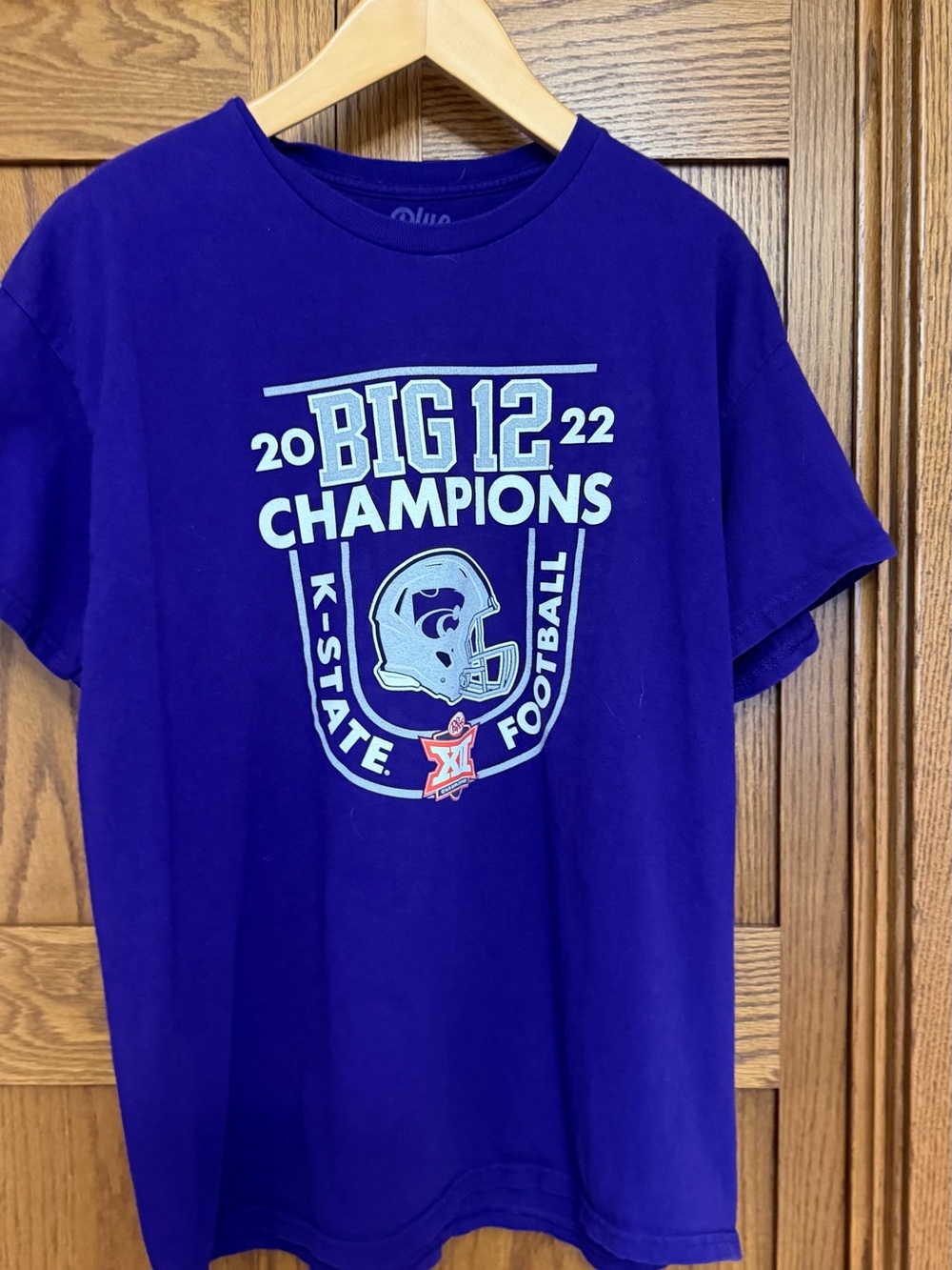 Blue 84 Purple K-State Big 12 Champions Football Tee